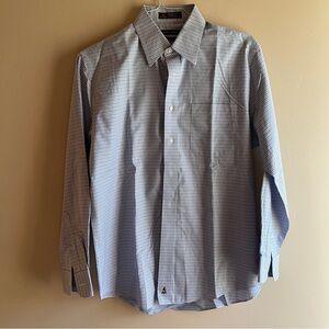 Nordstrom SmartCare plaid gingham inspo square lines dress shirt cotton